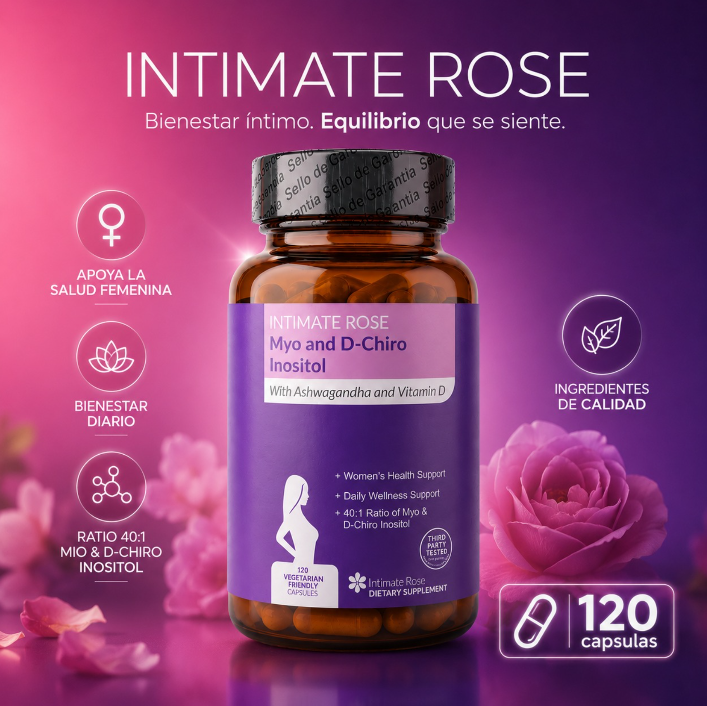 Myo-Inositol y D-Chiro con Ashwagandha y Vitamina D | 120 cápsulas