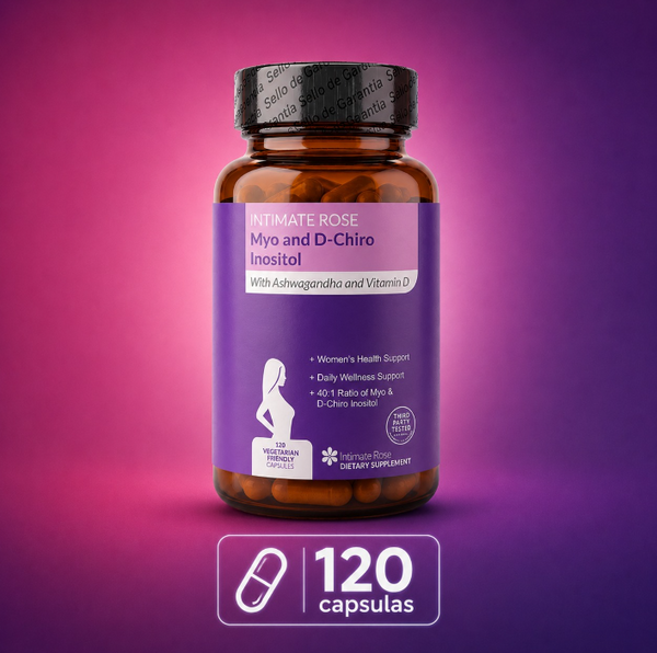 Myo-Inositol y D-Chiro con Ashwagandha y Vitamina D | 120 cápsulas