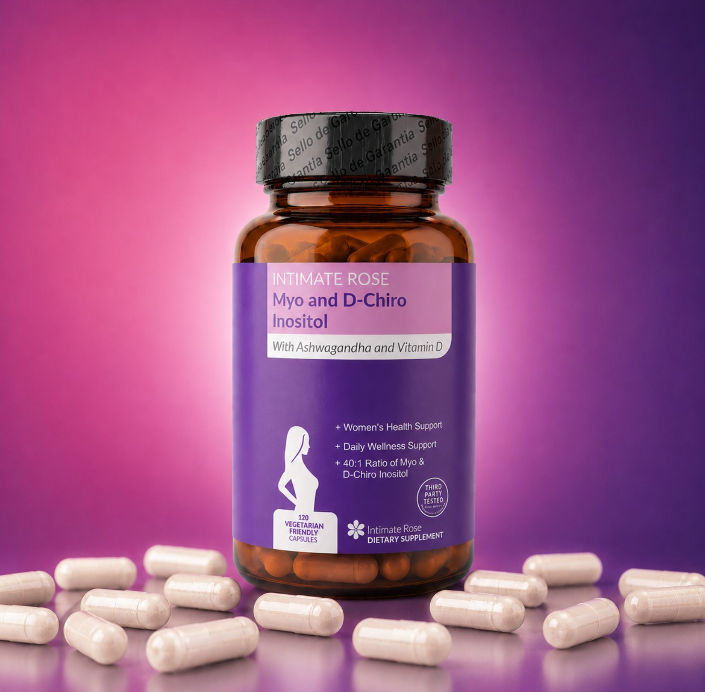 Myo-Inositol y D-Chiro con Ashwagandha y Vitamina D | 120 cápsulas