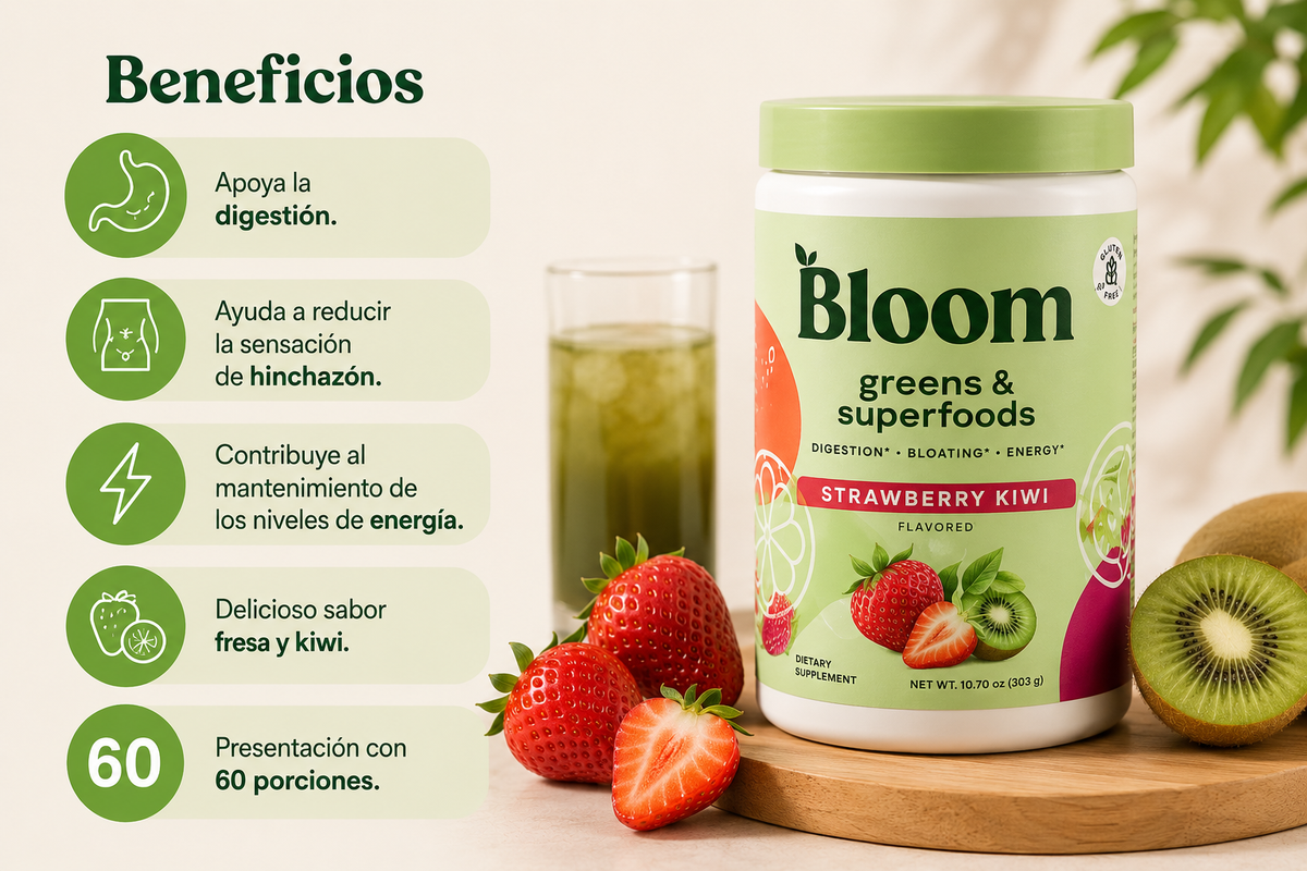 Bloom Nutrition - Suplemento de Verduras y Frutas